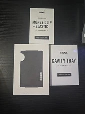 Ridge Wallet With Money Clip And Cavity Tray