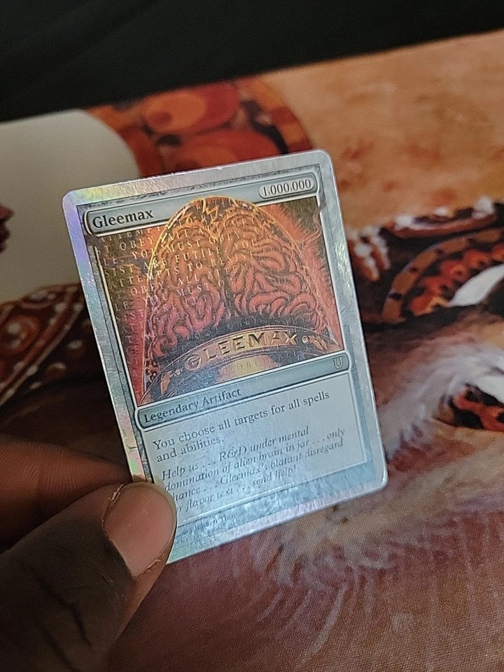 Gleemax (Alternate Foil) Unhinged Foil MTG Moderately Played - Image 2 of 4
