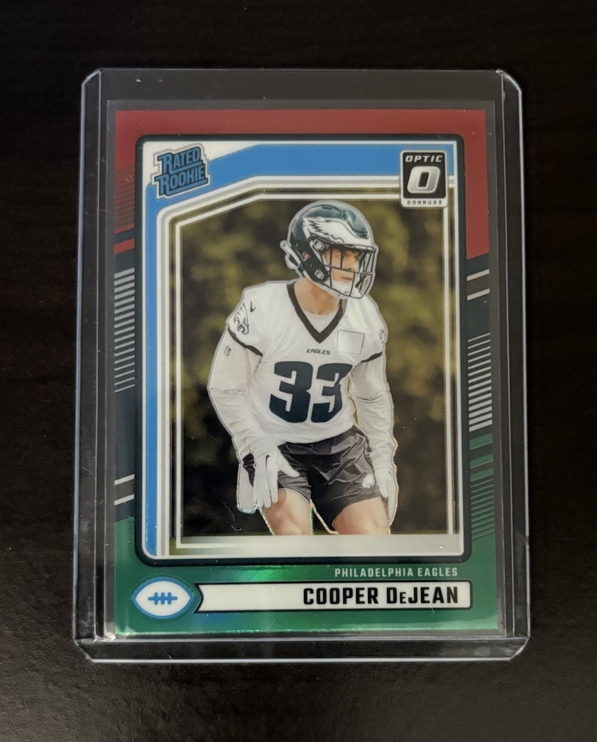 2024 Donruss - Cooper DeJean #305 Optic Preview Rated Rookie Red and Green