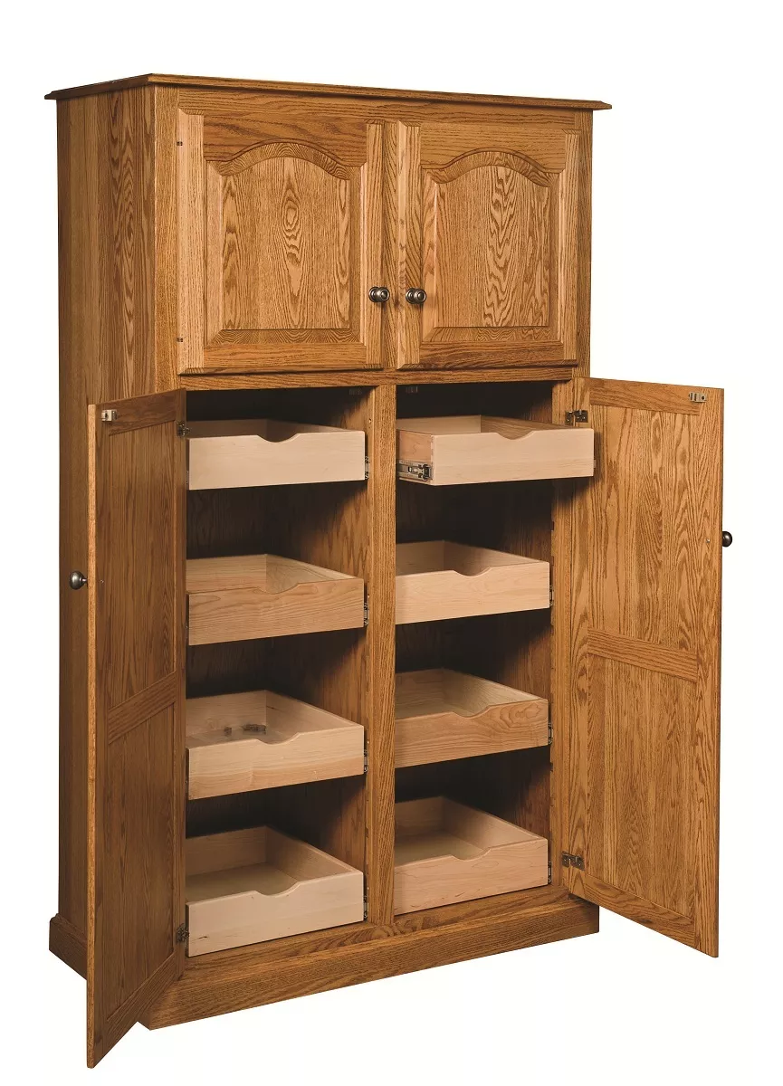 Amish made kitchen pantry cabinet deals