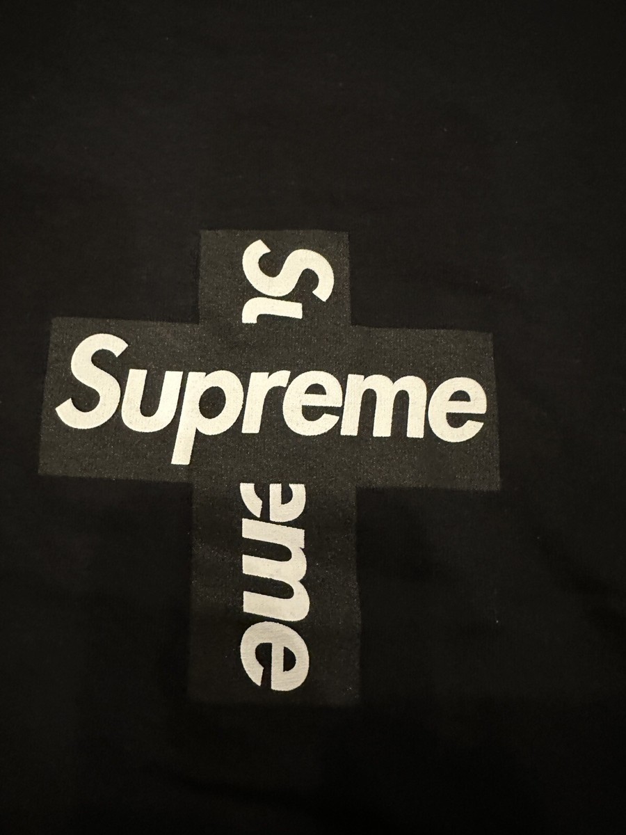 【SUPREME】20AW Cross Box Logo Tee Black Supreme Cross Box Logo Tee Black White F/W 20 | eBay