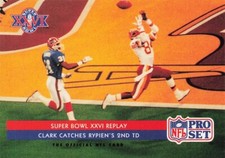 Super Bowl XXVI Replay 1992 NFL ProSet Football Card #70