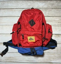 Vtg Kelty Redwing RG Internal Frame Soft Pack Backpack Red Blue