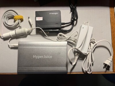 Hyper Juice Model MBP-100 100-watt-hour (27,000 mAh) w/Kensington auto/air power