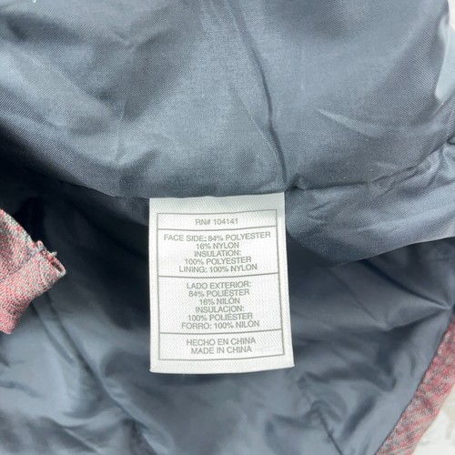 Nike ACG Jacket Men Medium Red Gray Shadow Plaid Snap Vintage Y2K Shacket - Picture 8 of 13