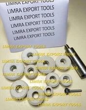 Valve Seat Grinding Stones Set Of 10 Pcs with B&D Holder 9/16'' white + drive