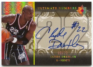 clyde drexler autograph