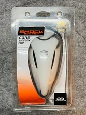 Shock Doctor Core Bioflex Athletic Cup Size Large Black And White Age 15+ New
