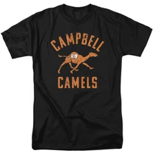 Campbell University Adult T-Shirt Fighting Camels Logo, Black, S-5XL