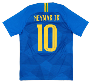 Neymar Jr 10 シャツ キッズM 2018 2019 BRAZIL NIKE AWAY NEYMAR JR 10 FOOTBALL SHIRT KIDS SIZE 8