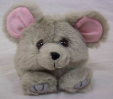 Puffkins CUTE LITTLE GRAY MOUSE 5" Plush STUFFED ANIMAL Toy