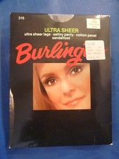 Burlington Ultra Sheer Pantyhose Long Free Shipping 