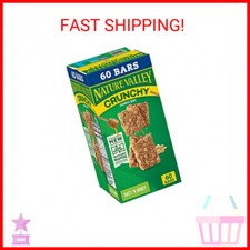 Nature Valley Crunchy Oats 'n Honey Granola Bars, 60 Bars, 44.7 OZ 30 Pouches 