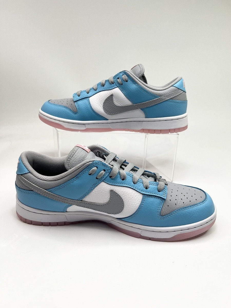 Size 10.5 Nike Dunk Low By You NBY Blue White Grey Mens Skate
