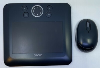 Wacom Bamboo Fun CTE-450 Drawing Tablet + Mouse + Discs for PC NO