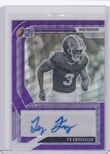 2022 Pro Set Metal B & W Purple Wave Auto Ty Fryfogle Rookie Indiana 15/25