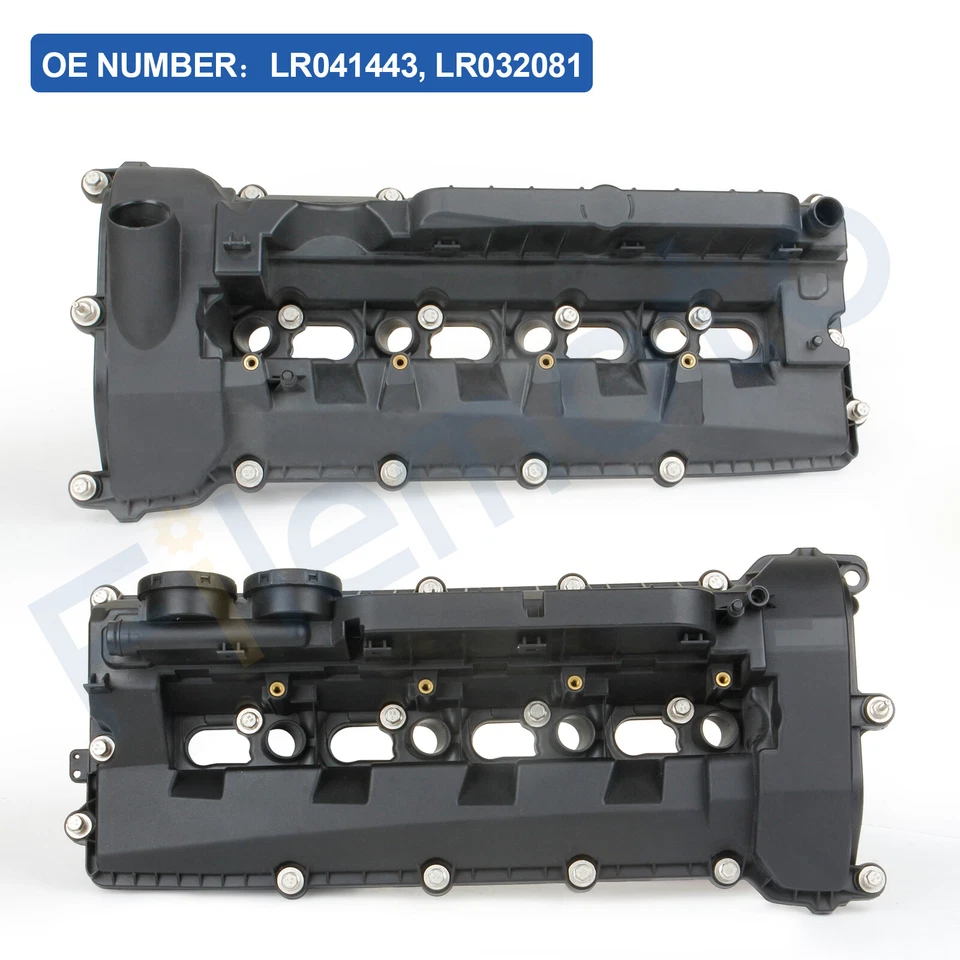 2x Valve Covers w/ Gasket +Bolts for 10-17 Land Rover Range Rover Sport LR4 5.0L - Image 4 of 4