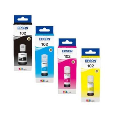 Epson 102 Komplettsatz Epson EcoTank Drucker Tintenflaschen C13T03R