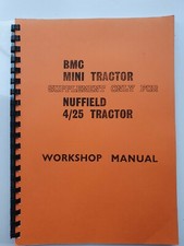 BMC MINI TRACTOR WORKSHOP MANUAL SUPPLEMENT FOR 4/25 - COPY 