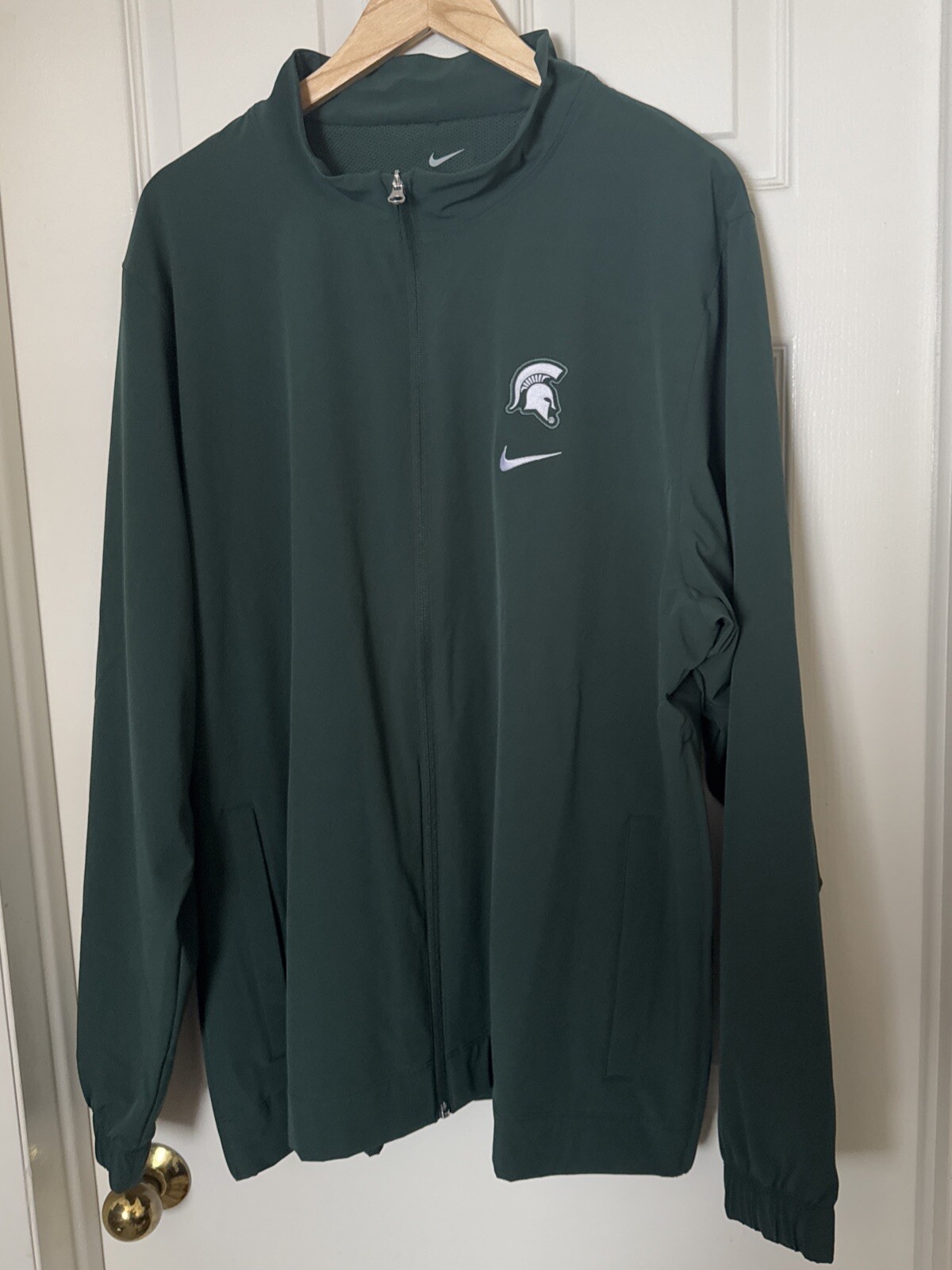SACAI X NIKE Giacca riscaldante Nike da uomo 2XL Michigan State Spartans full zip emessa da atleta PE