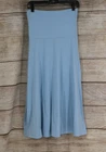 Alpine Design Womens Medium Maxi Skirt Blue Pull On Stretch Casual Summer Skirt
