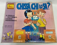 Gioco didattico da tavolo vintage anni '70 "Chissà Chi Lo Sa?" Giochi Afra