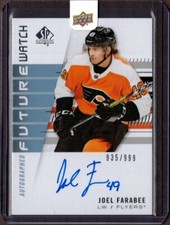 19/20 UD SP AUTHENTIC JOEL FARABEE FUTURE WATCH AUTO PHILADELPHIA FLYERS /999