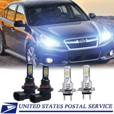 For Subaru Outback Legacy 2005-2013 2014 High/Low Beam LED Headlight Bulbs 6000K