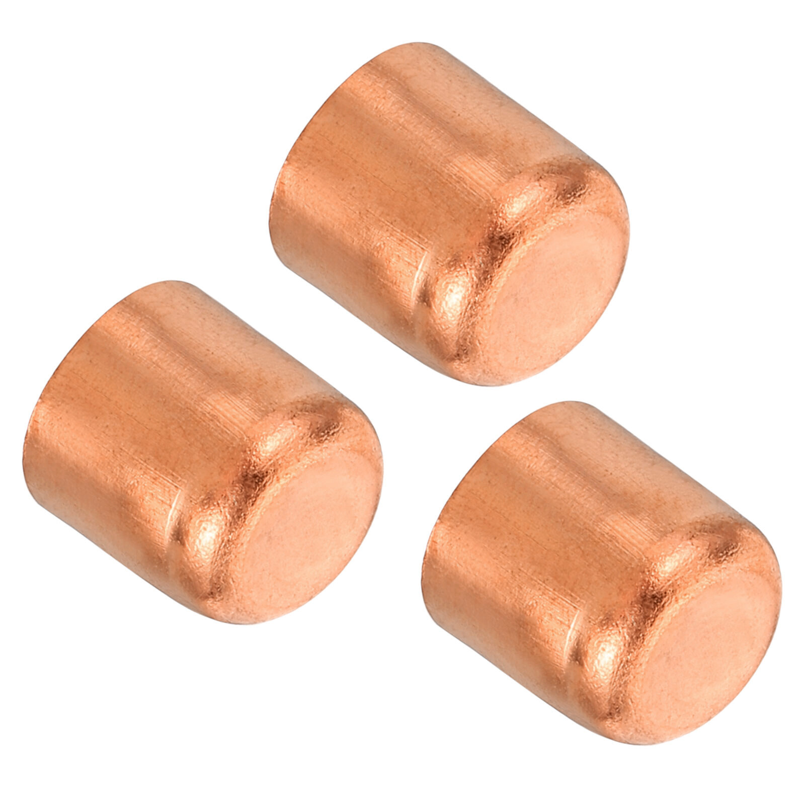 3pack 3/8 Inch ID Copper Pipe Fitting End Cap Sweat Plug Solder Connection