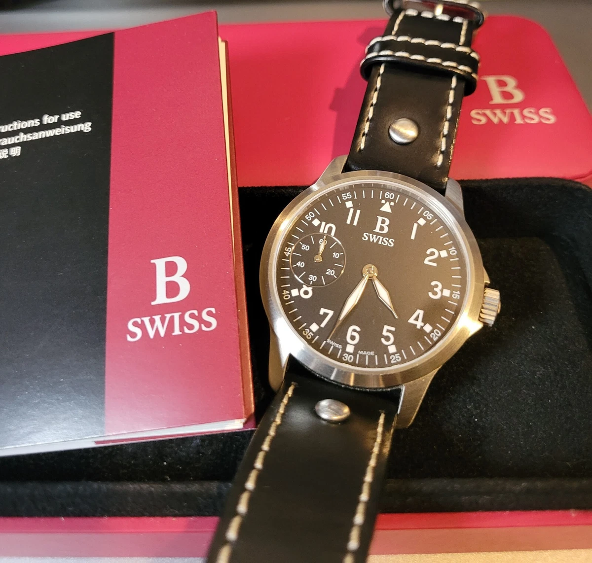 B swiss by bucherer analog men's watch cheap