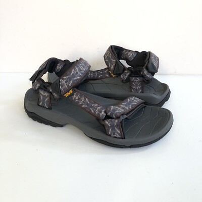 Teva Terra FI Sport Walking Sandals Velcro hiking outdoors black green mens 10 Men main image 2