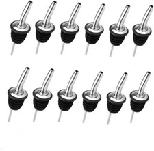 12x Tapour Pourer Slow Flow Liquor Spirit Bottle Wine Bar Pour Cocktail Drink
