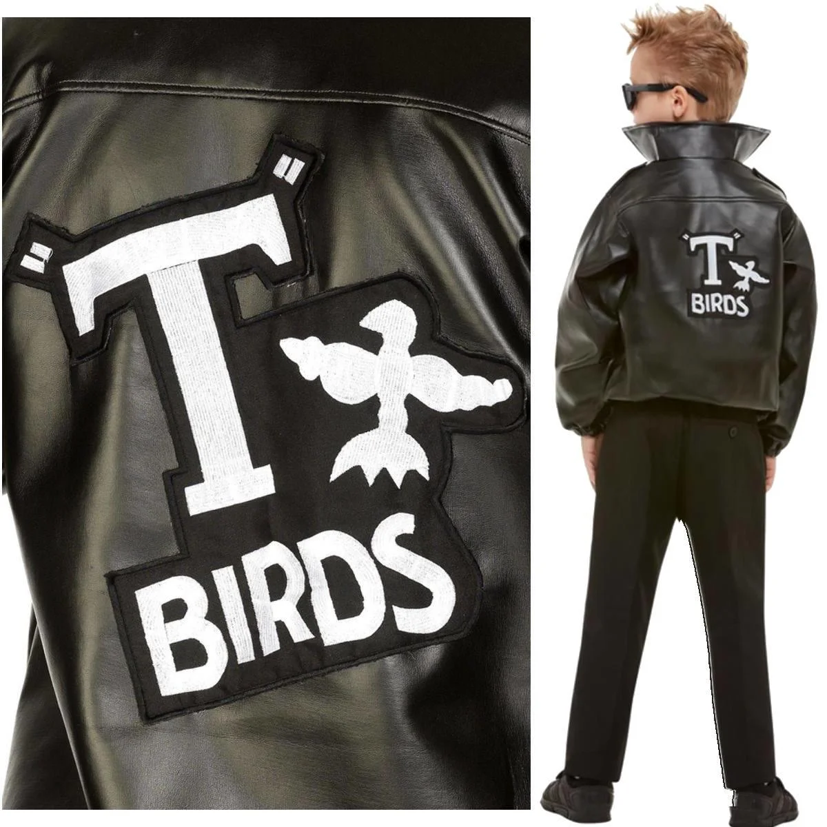 Grease TBird Jacket Fancy Dress Costume for Boys eBay