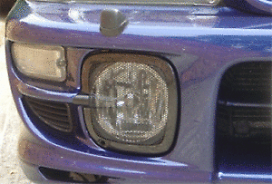 レトロライト　impreza magazine KAKUMEI ABS & MESH FOG LIGHT LAMP COVER FOR 2002 2003