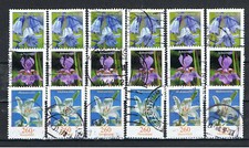 Bund DS Blumen MiNr. 25074-3207-3315 je 6x gestempelt