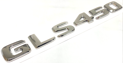 Chrome GL450 + AMG Rear Trunk Emblem Badge Replacement – Adhesive Mount