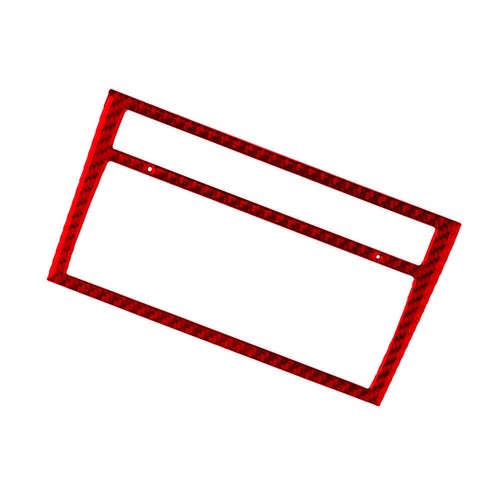 Red Carbon Fiber Air Conditioner Frame Panel Cover Trim For Audi A4 S4 2005-2006 - Picture 9 of 12