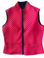 Walter Genuin Golf Red & Black Quilted Vest S...