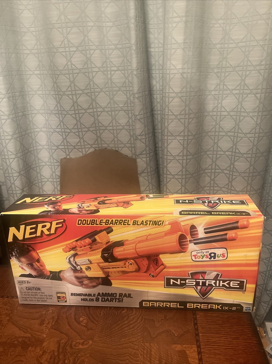 New Hasbro NERF N-Strike Barrel Break IX-2 Removable 8 Dart