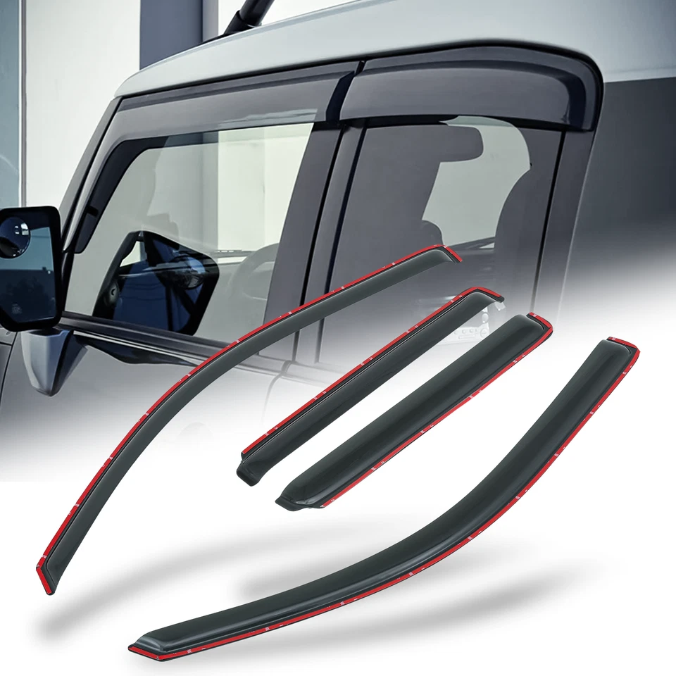 Protector deflector de lluvia solar ventilación visera ventana ajuste 02-06 GMC/Chevy Envoy/Trailblazer Foto 2 de 4