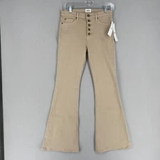 NWT Hudson Womens High Waist Jodi Flare Jeans Size 29 Beige Button Fly