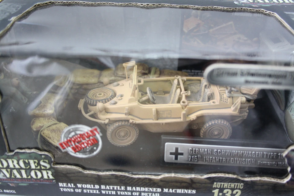 FORCES OF VALOR 82001 German Schwimmwagen Type 166 Normandy 1:32 OVP HG 1739 - Bild 3 von 4