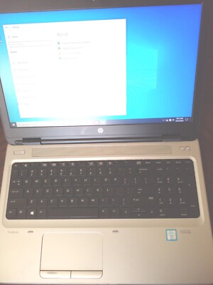 HP ProBook 650 G2 Intel i7-6th Gen @ 2.60 GHz 16 GB RAM 256 GB SSD Win 10 Pro 