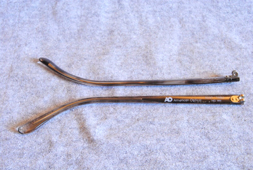 american optical eyeglass temples cabot timberline t317 145 vintage nos