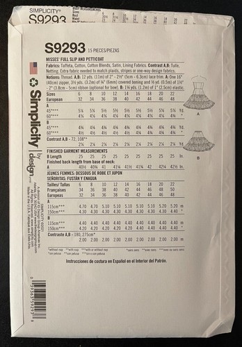 Simplicity 1139 &/or S9283 (Sz: 14-20 / 6-14) Miss Costumes / Slip & Petticoat - Picture 14 of 16