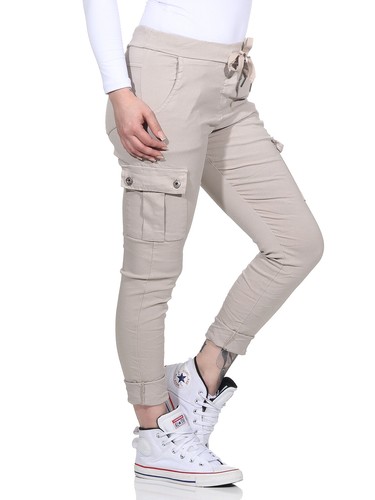 Pantalones de mujer para correr pantalones de cadera CargoJeans Boyfriend Holggy denim deporte deslizamiento chino - Imagen 9 de 17