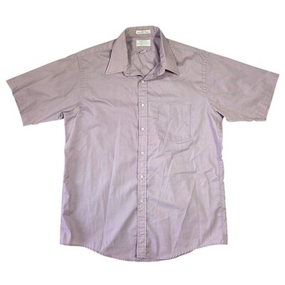 Arrow Bradstreet Mens Lavender Purple Short Sleeve Button Down Shirt 16.5 USA