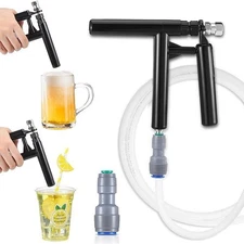 Portable Beverage Dispenser with 2 Meter EVA Tube and Multiple Adapters for Use