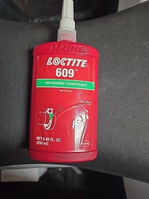 LOCTITE 609 Green Retaining Compound Bearing Thread Bolt 250ml  FRESH 10/2026 