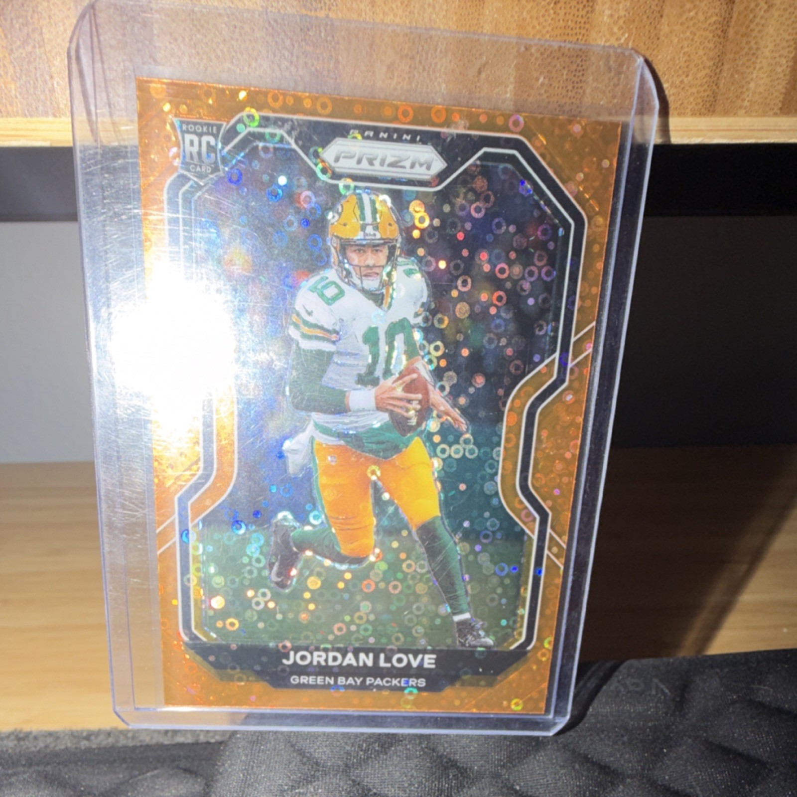 2020 Panini Prizm Jordan Love Rookie Card #363 Orange Disco Prizm Packers